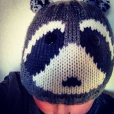 The racoon hat.
